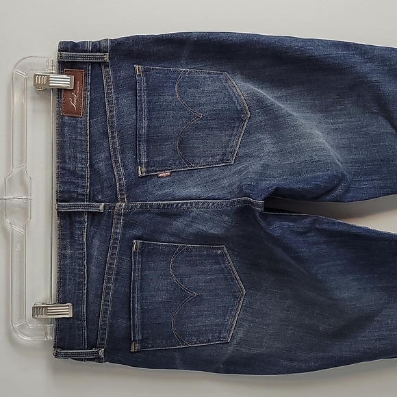 Levi's distressed demi curve boot cut jeans size 27 x 30 - Picture 5 of 11